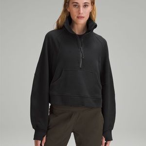 Lulu Lemon Funnel Neck Half Zip - Black M/L